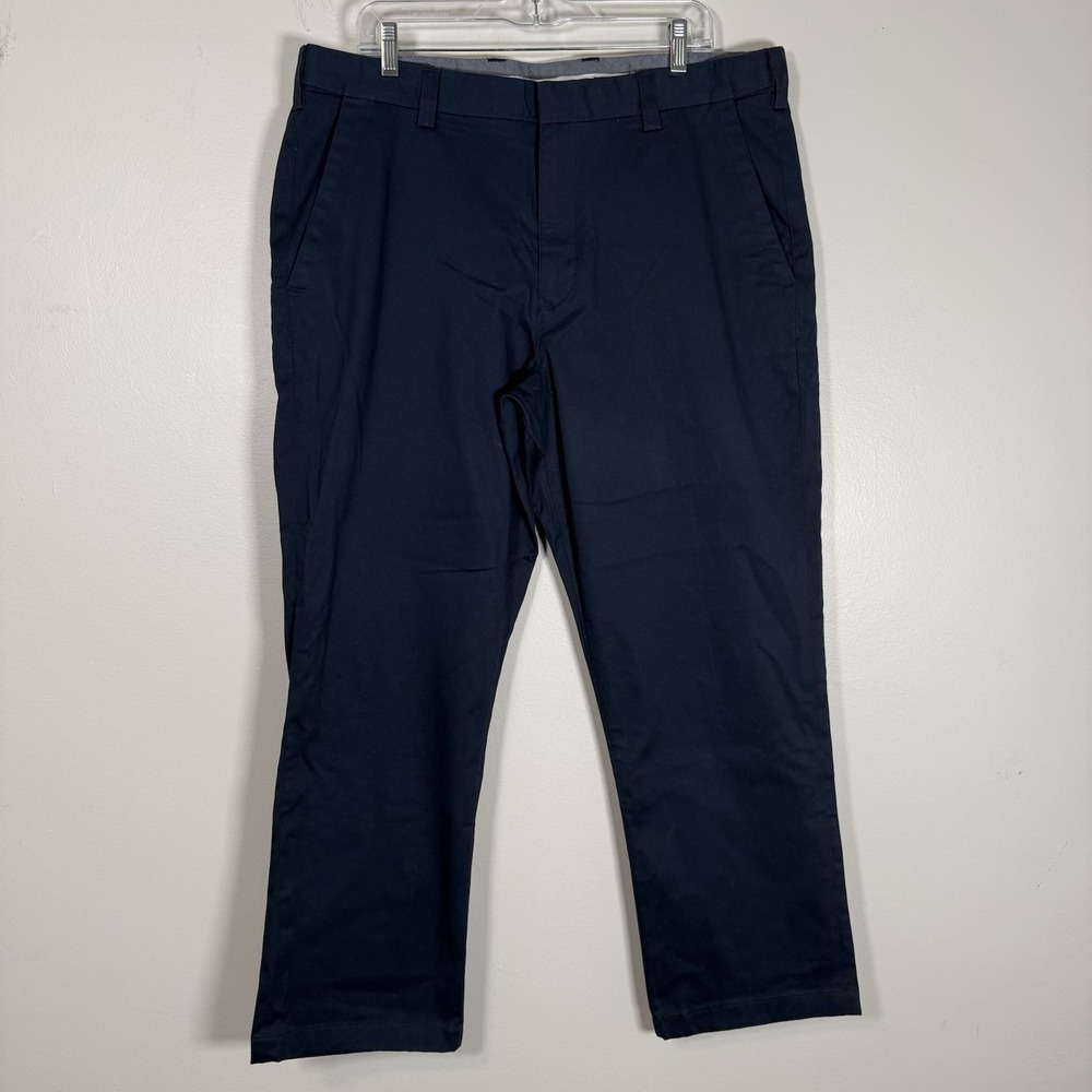 Duluth Trading Co Pants Mens 38x29 Blue Class Act‎ Standard Fit No Iron